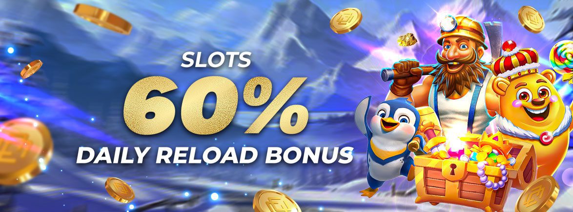 Slots 60% Daily Reload Bonus 3,000 BDT Slots 60% Daily Reload Bonus 3,000 BDT