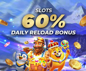 Slots 60% Daily Reload Bonus 3,000 BDT