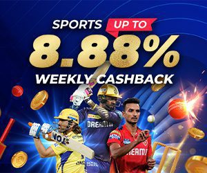 Sports 8.88% Weekly Cashback